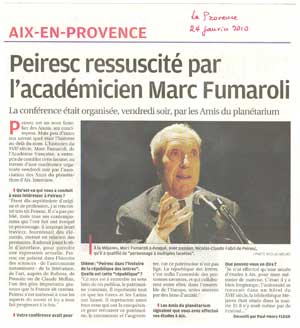 La Provence - 24/1/2010
