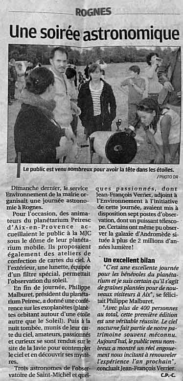 La Provence - 21/8/2010