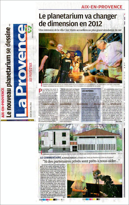 La Provence - 28/4/2011