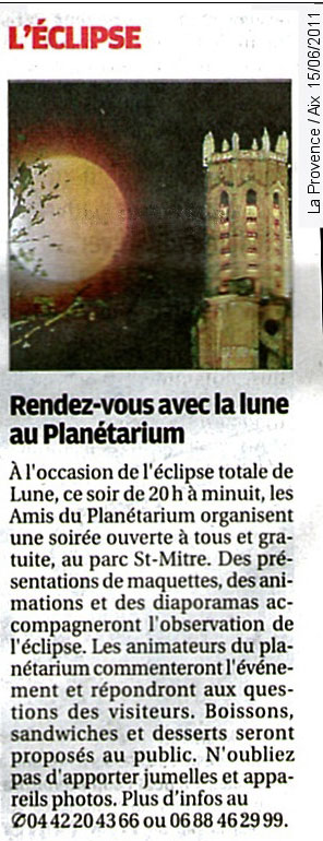 La Provence - 15/6/2011
