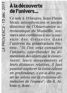 La Provence - 15/12/2011