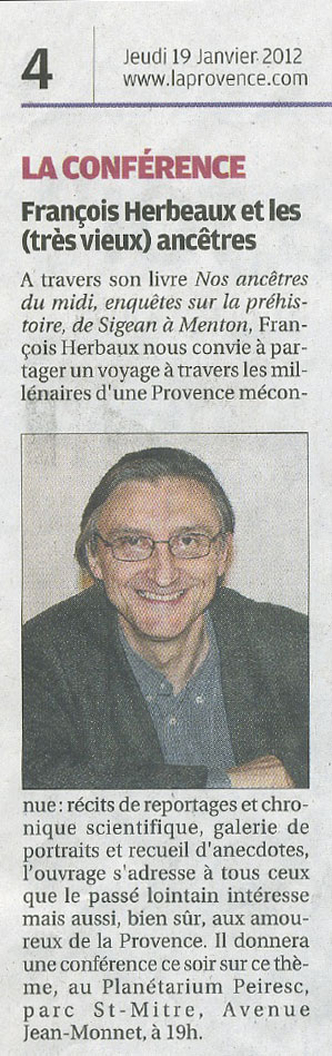 La Provence - 19/01/2012