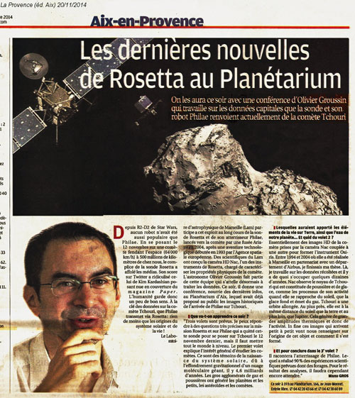 La Provence - 20/11/2014