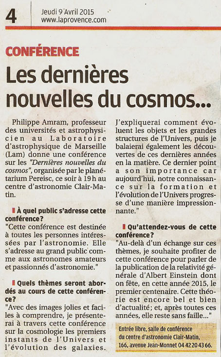 La Provence - 9/4/2015