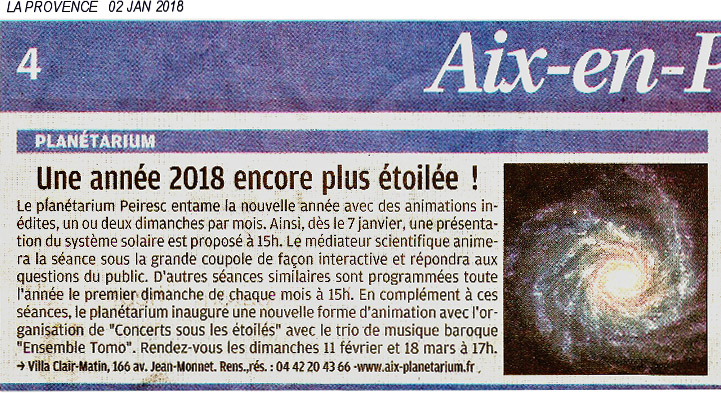 La Provence - 2/1/2018